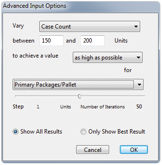 Advanced Input Options