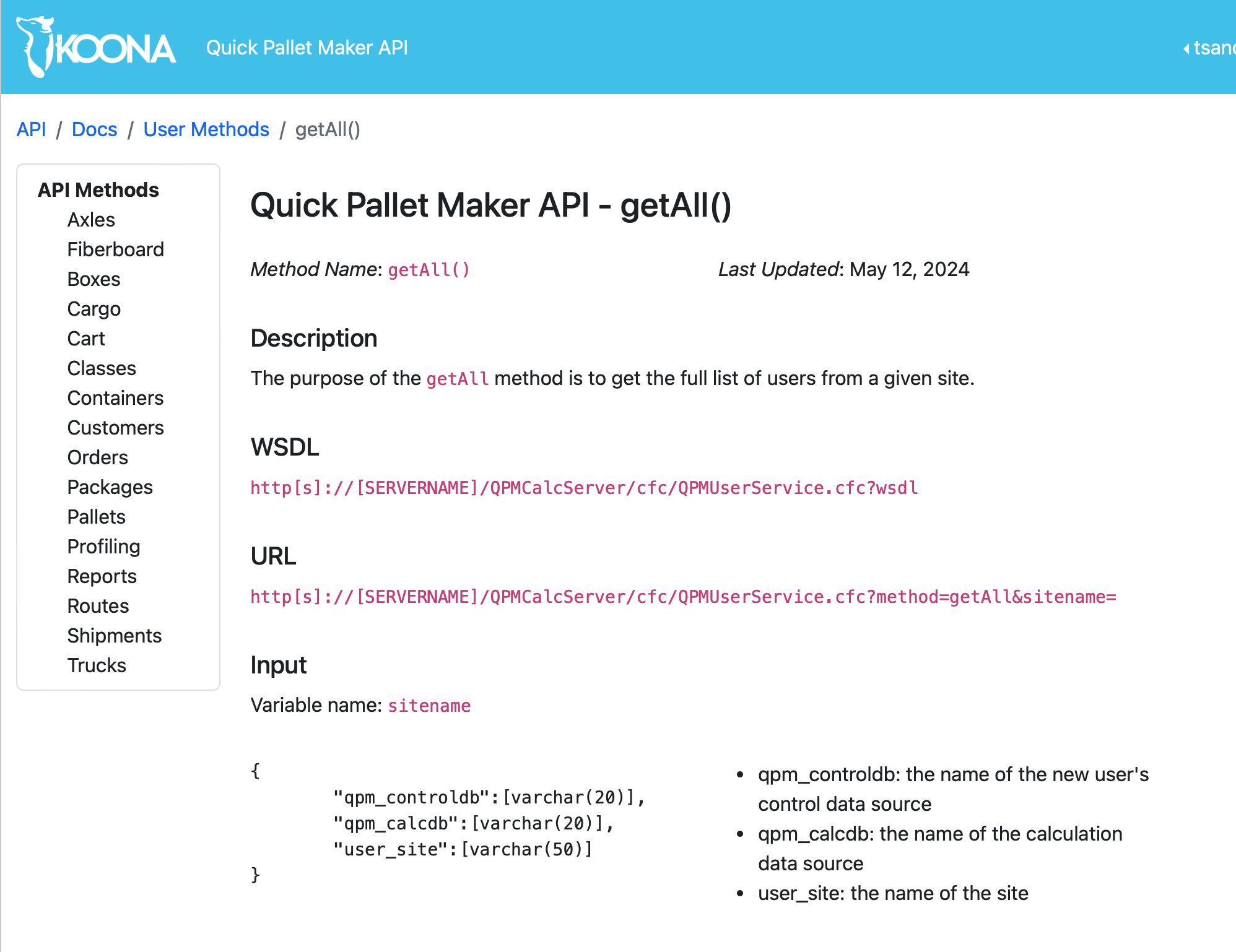 API Documentation