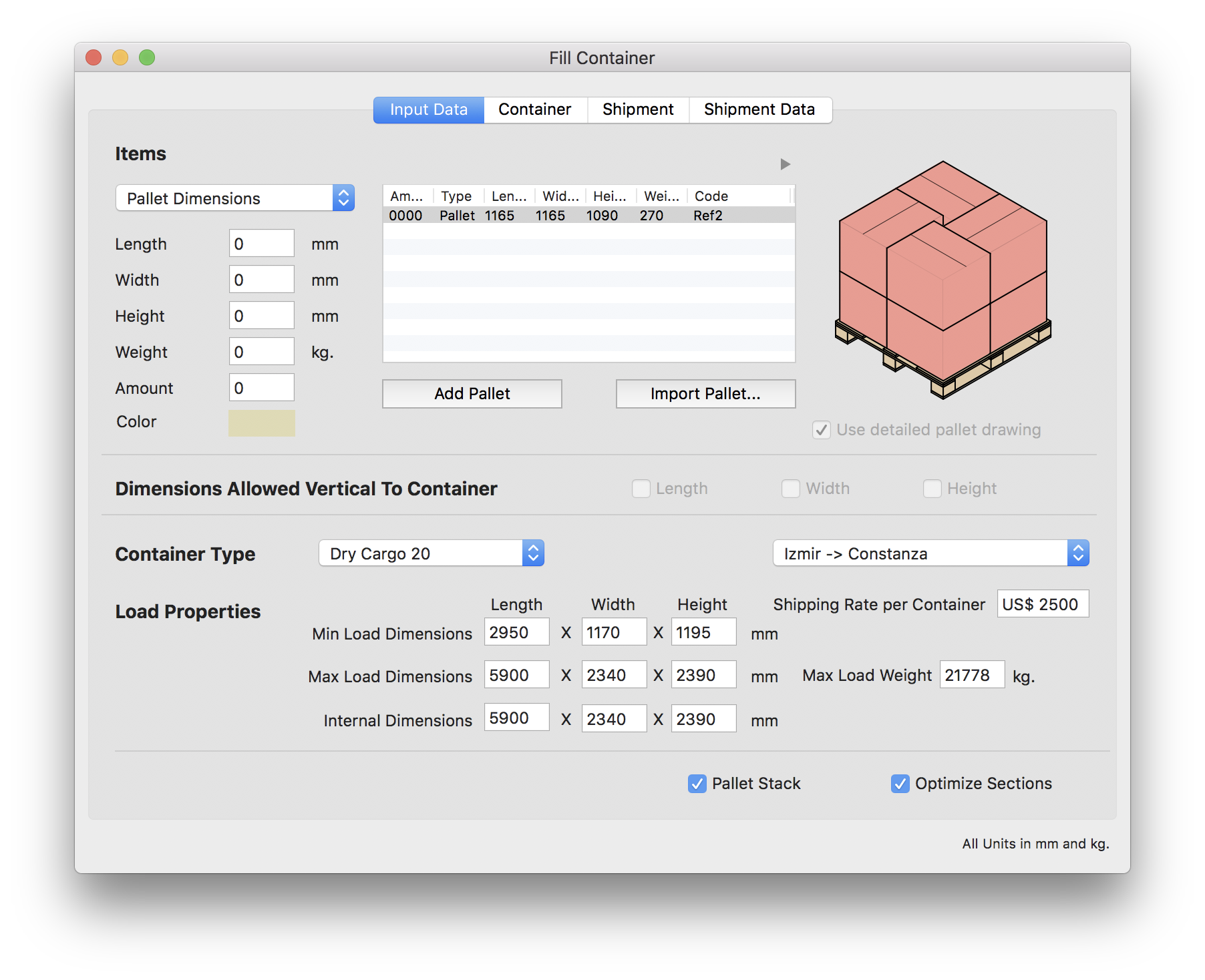 Container Fill Window