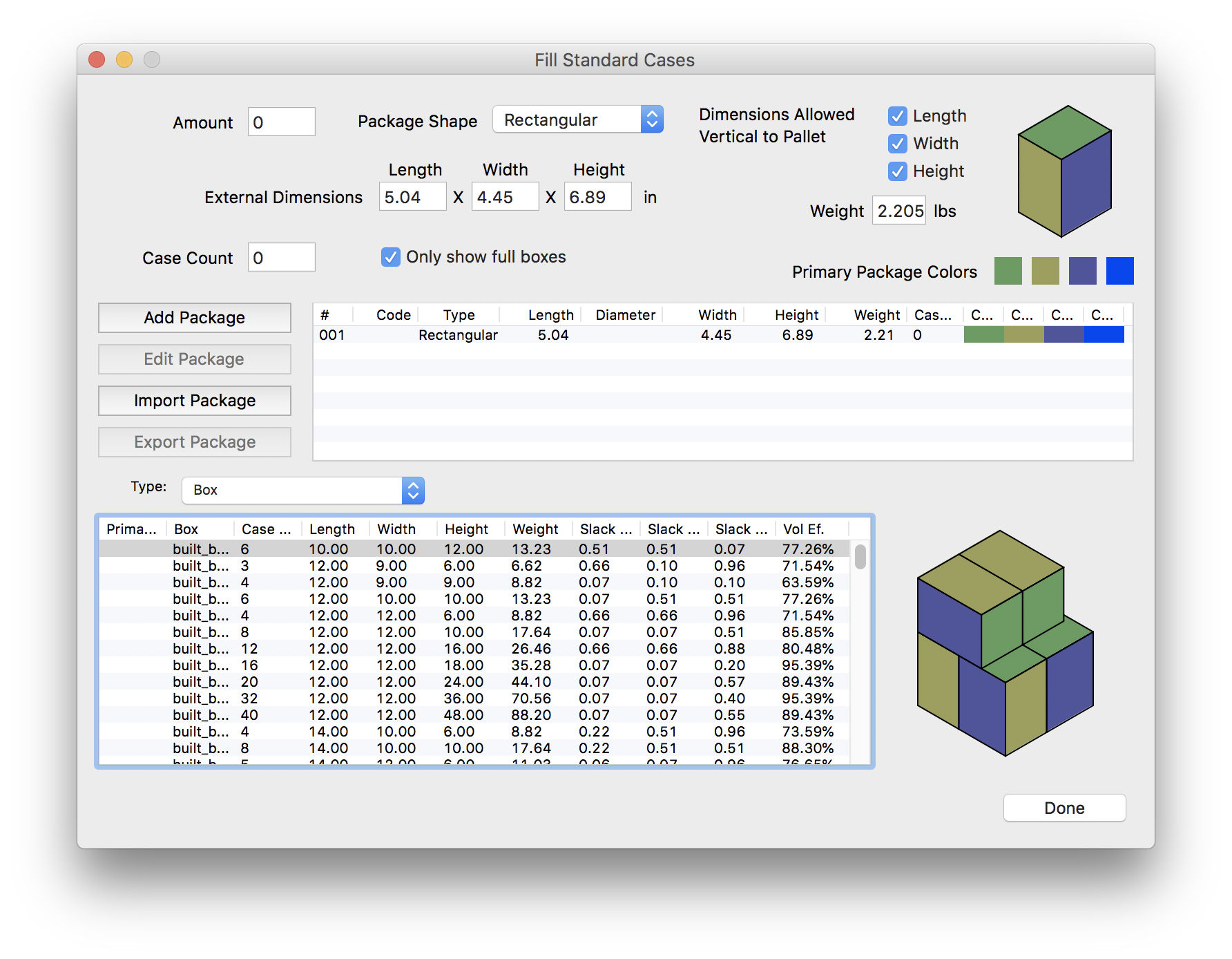 Quick Pallet Maker Packaging Software